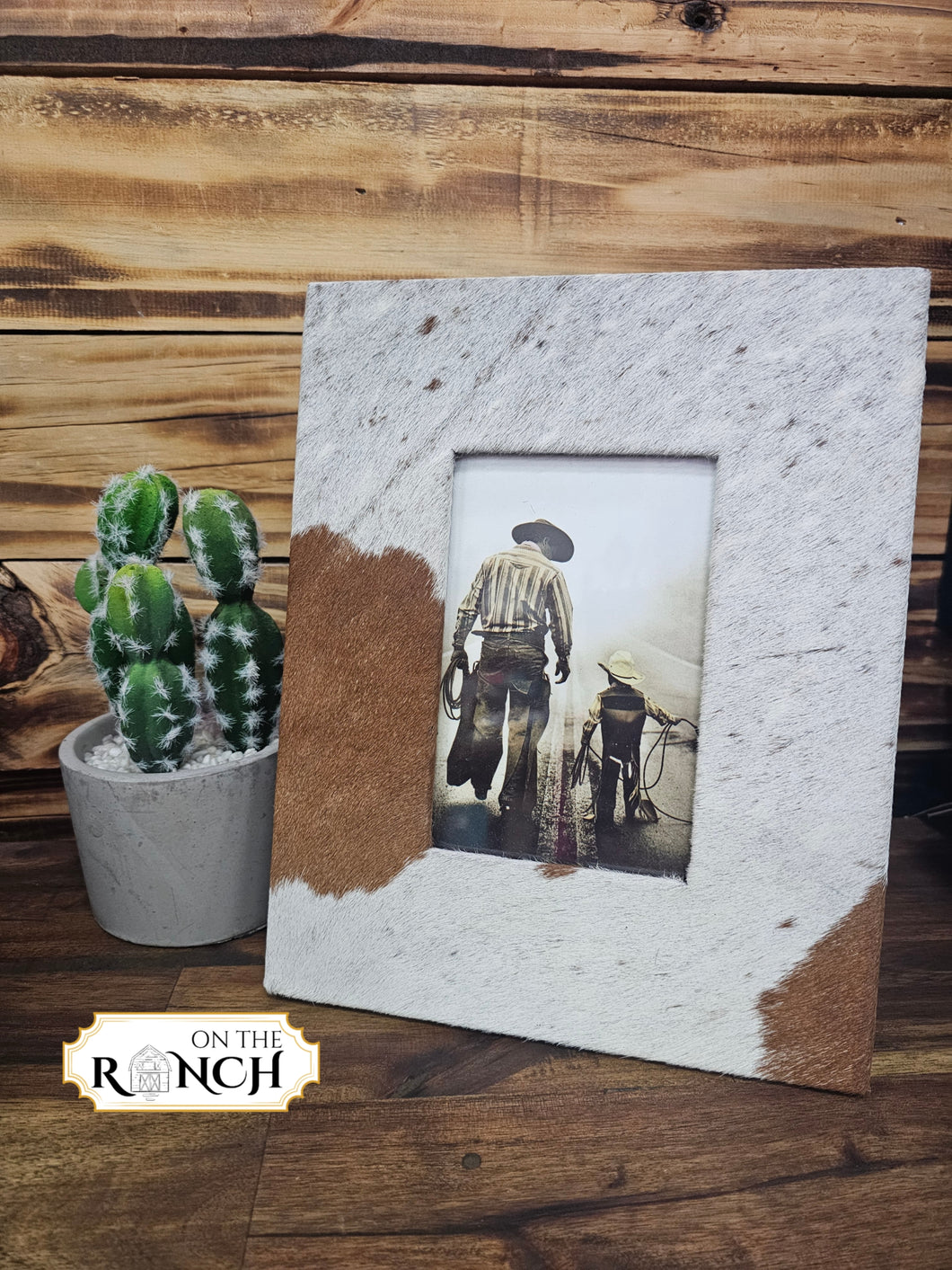 Cowhide Photo Frame