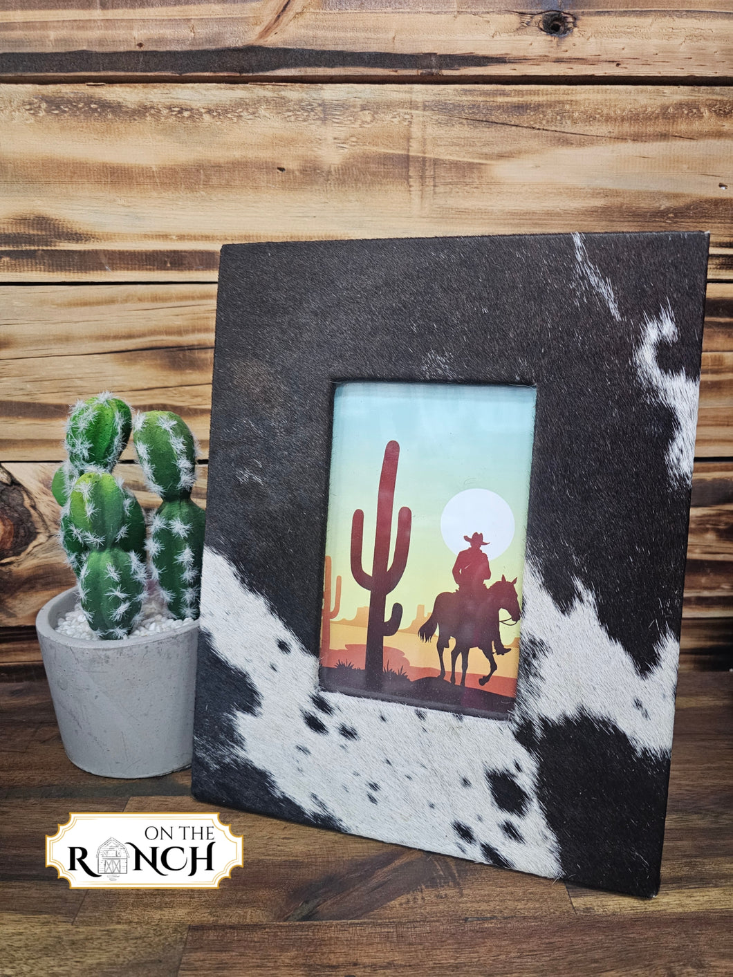 Cowhide Photo Frame
