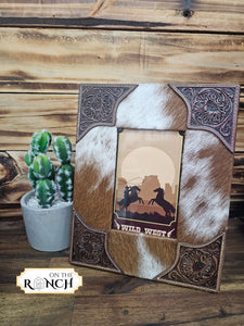 Cowhide & Leather Photo Frame