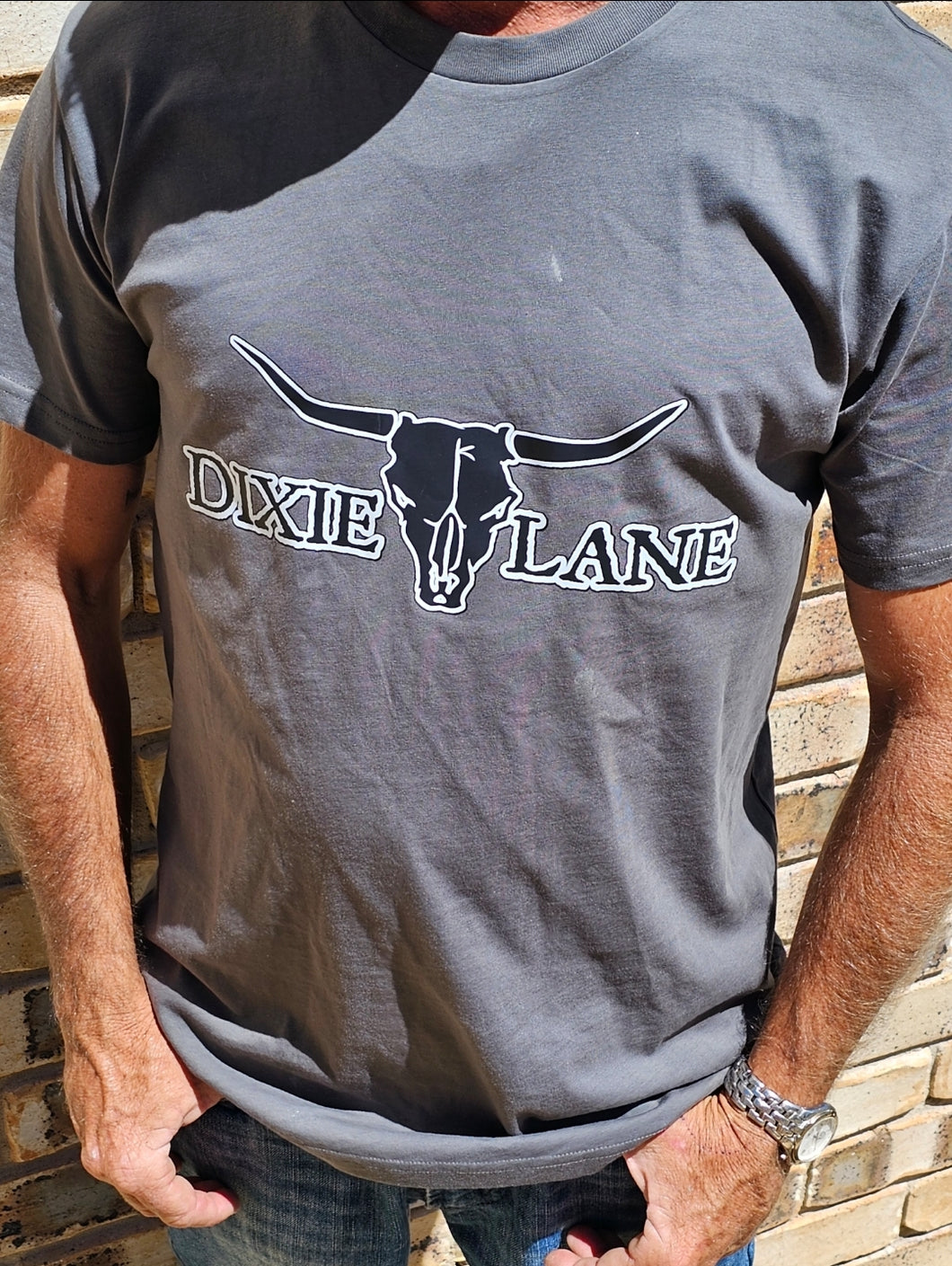 Dixie Lane Men's Logo T - Charcoal