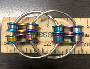 DOUBLE LOOP Fidget - Oil Slick Large
