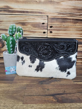 Load image into Gallery viewer, Hide &amp; Leather Clutch
