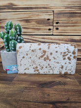 Load image into Gallery viewer, Turquoise Leather &amp; Hide Wallet
