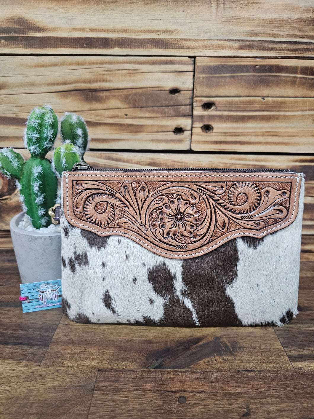 Hide & Leather Clutch