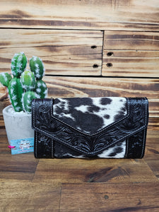 Tooled Leather & Hide Wallet