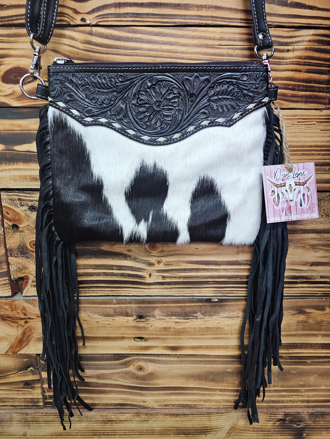 Buckstitch Fringe Crossbody