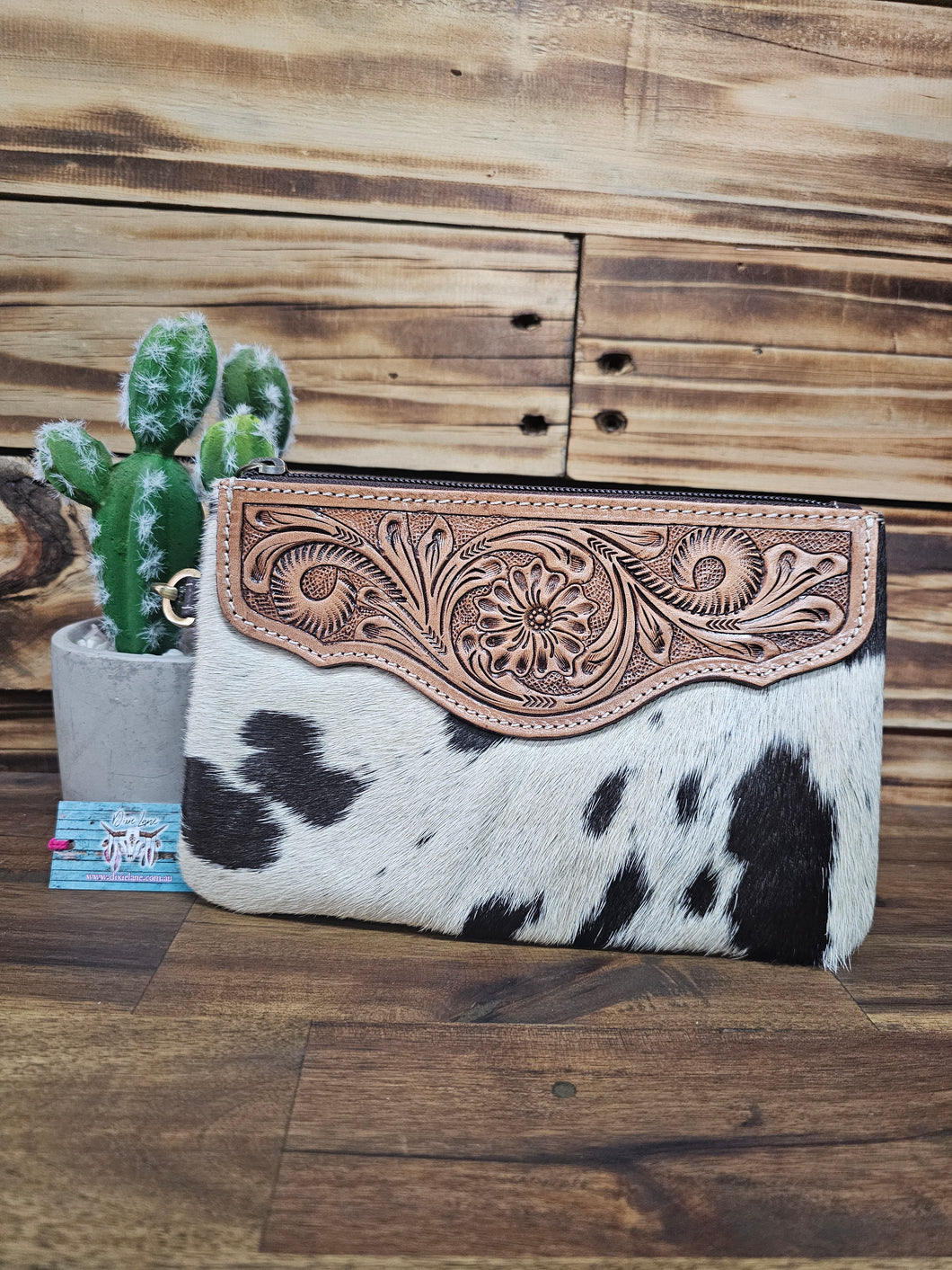 Hide & Leather Clutch