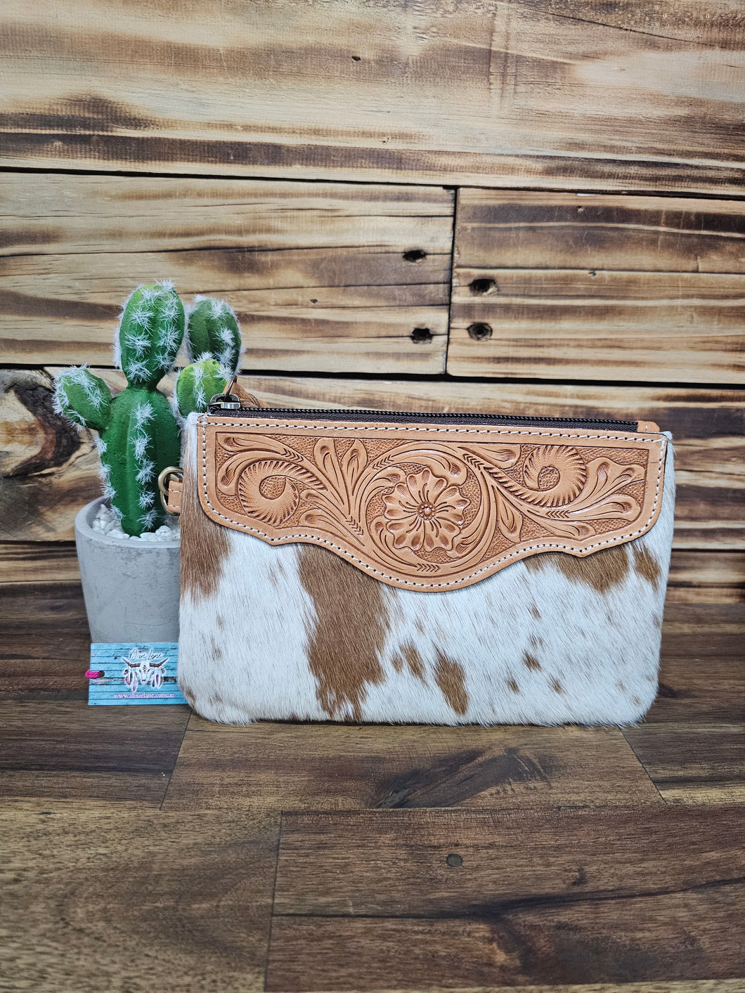 Hide & Leather Clutch