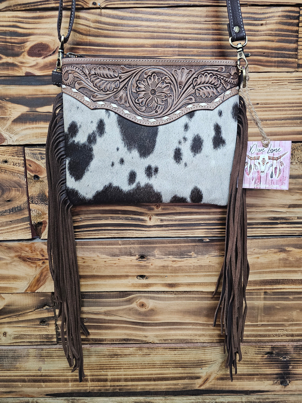 Buckstitch Fringe Crossbody