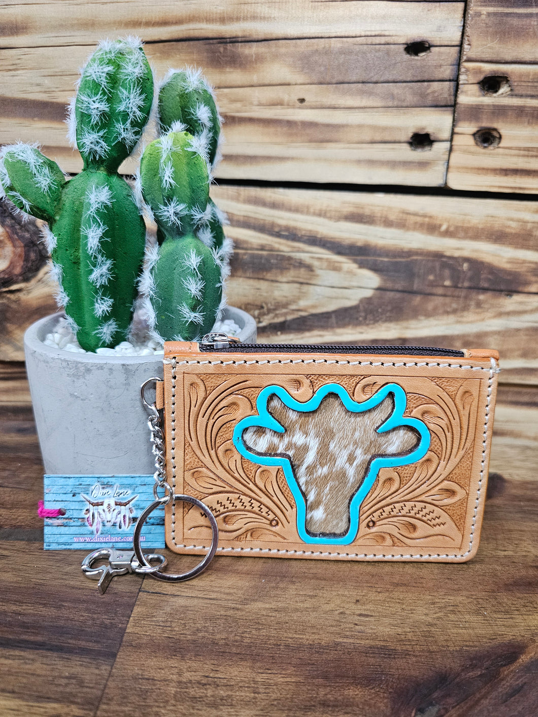 Leather & Hide Key & Card Holder