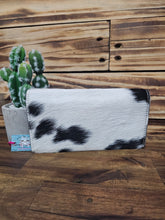Load image into Gallery viewer, Turquoise Leather &amp; Hide Wallet

