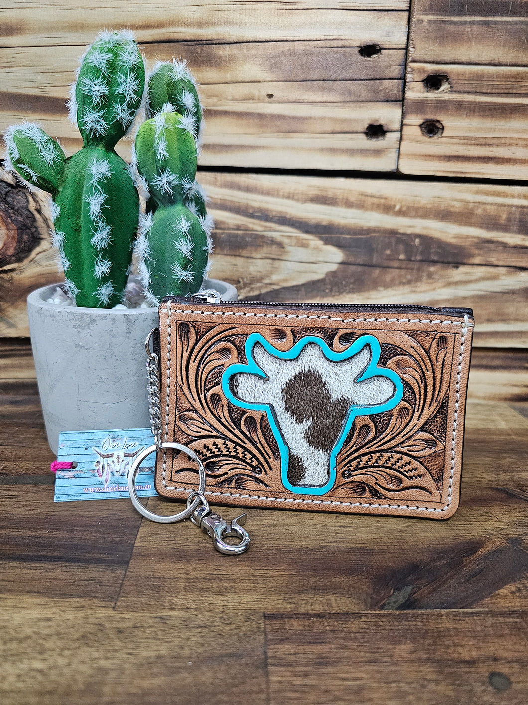 Leather & Hide Key & Card Holder
