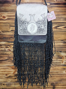 Cactus & Spiral Fringe Bag