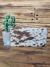 Load image into Gallery viewer, Turquoise Leather &amp; Hide Wallet
