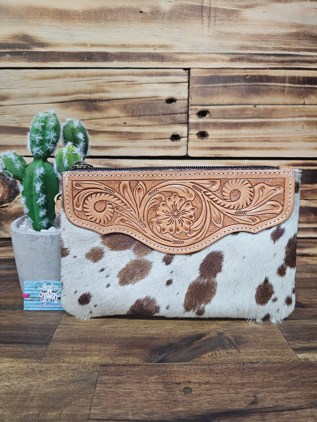 Hide & Leather Clutch