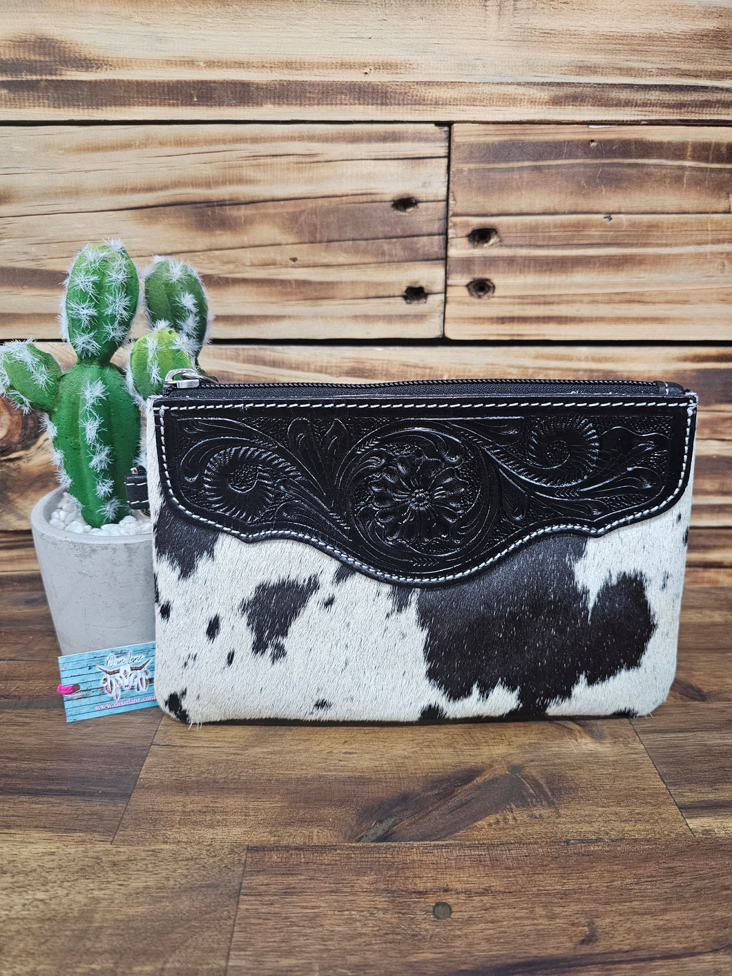 Hide & Leather Clutch