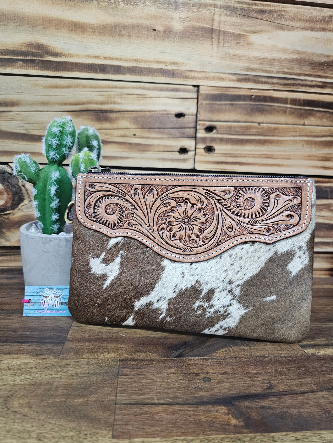 Hide & Leather Clutch