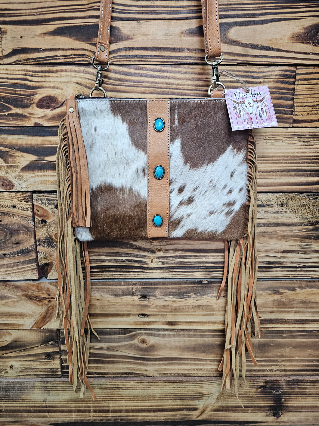Turquoise Fringe Crossbody