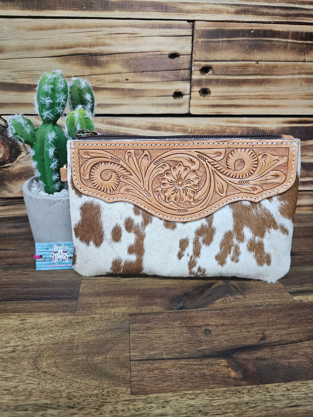Hide & Leather Clutch
