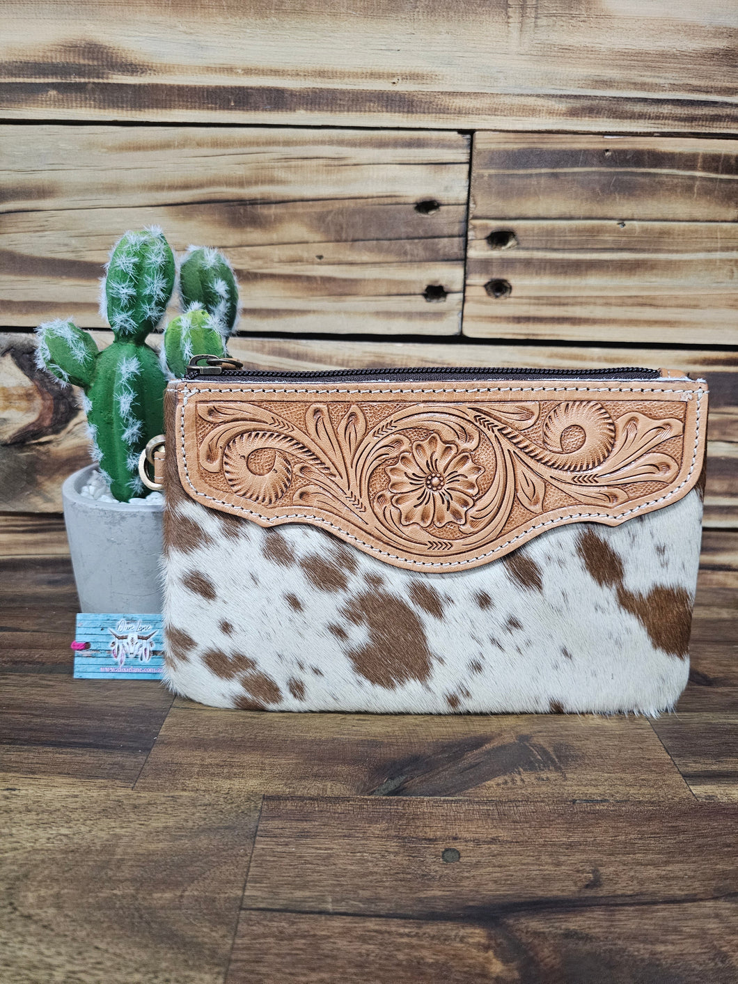 Hide & Leather Clutch