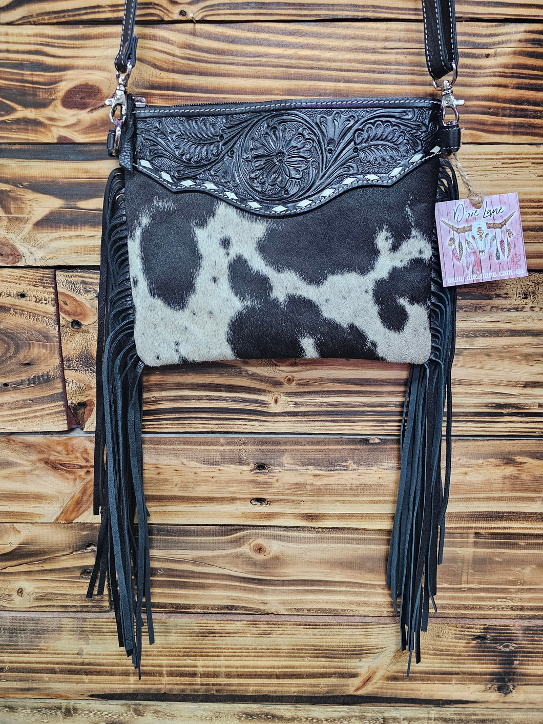 Buckstitch Fringe Crossbody