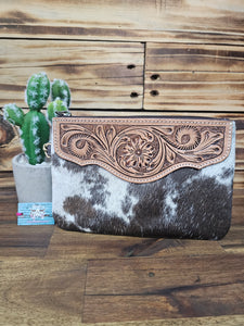 Hide & Leather Clutch