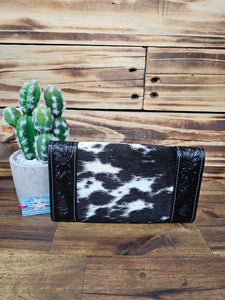 Tooled Leather & Hide Wallet