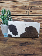 Load image into Gallery viewer, Turquoise Leather &amp; Hide Wallet
