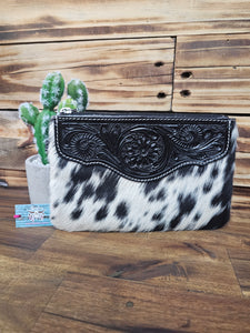 Hide & Leather Clutch