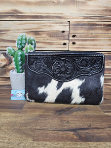 Hide & Leather Clutch