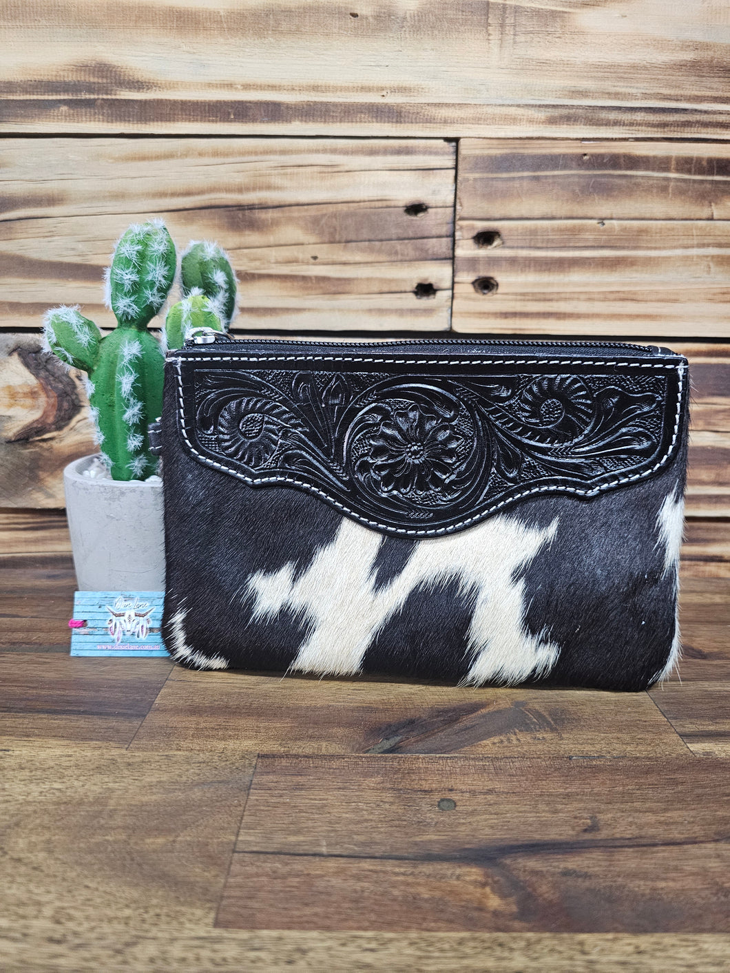 Hide & Leather Clutch