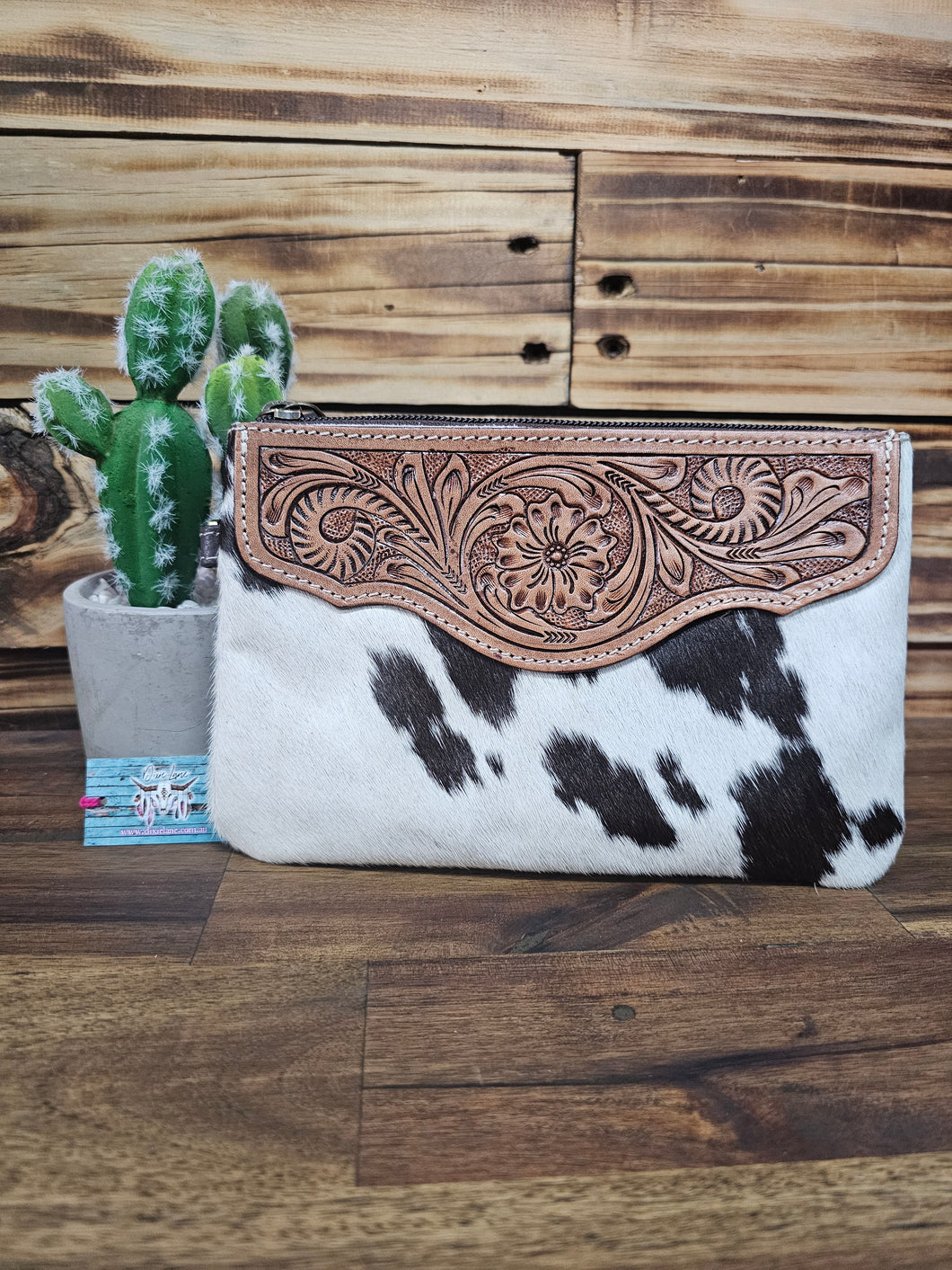 Hide & Leather Clutch