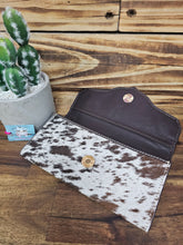 Load image into Gallery viewer, Turquoise Leather &amp; Hide Wallet
