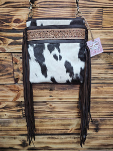 Leather & Hide Fringe Crossbody