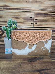 Hide & Leather Clutch