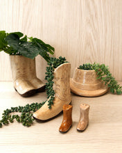 Load image into Gallery viewer, Tan Cowboy Boot Vase
