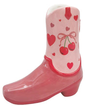 Load image into Gallery viewer, Cherry Cowboy Boot Vase
