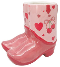Load image into Gallery viewer, Cherry Cowboy Boot Planter
