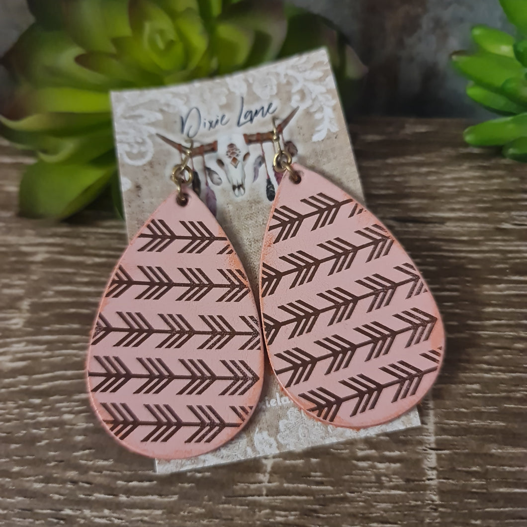 Arrow Leather Earrings