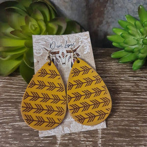 Arrow Leather Earrings