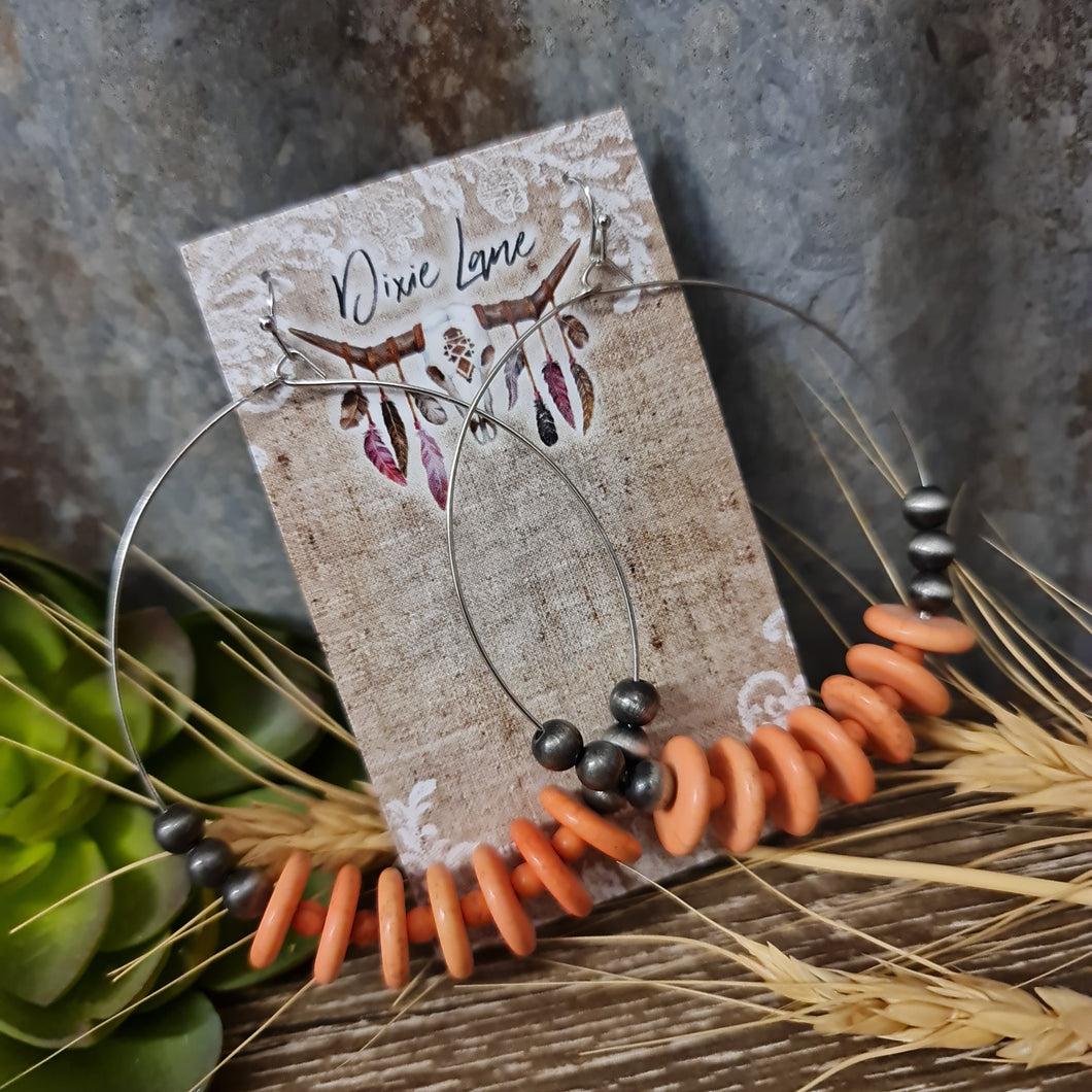 Bead Hoop Dangles