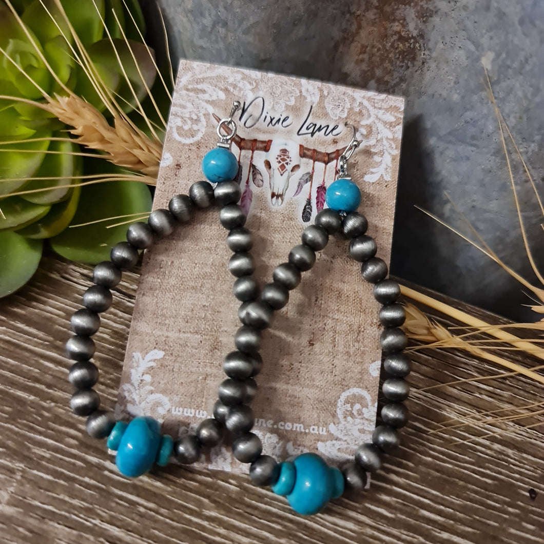 Turquoise Navajo Dangles