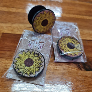 Leather Phone Pop Grip