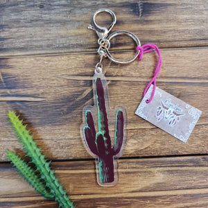 Saguaro Cactus Keyring