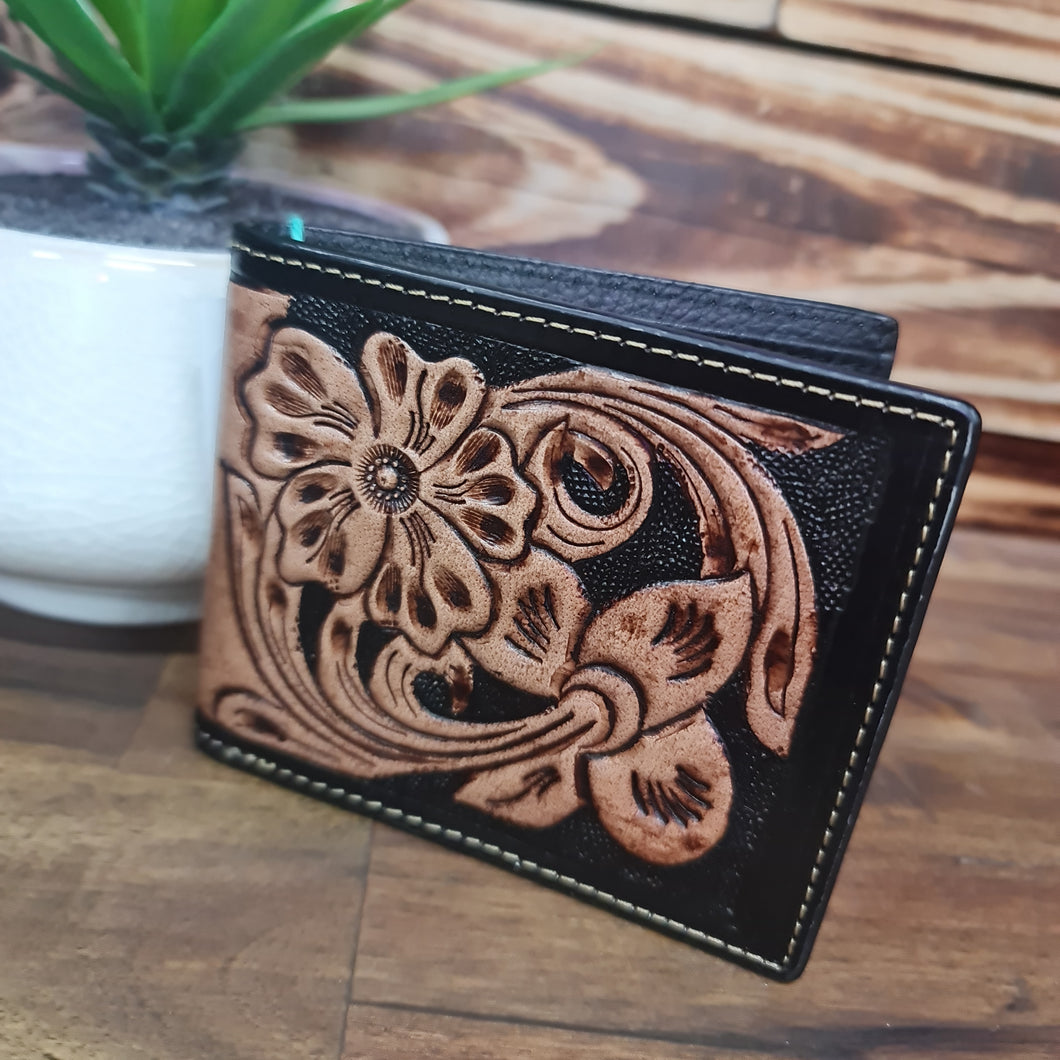 Tooled Leather Wallet