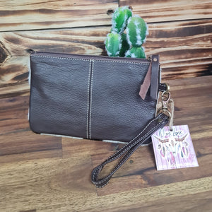 Hide & Leather Clutch