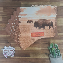 Load image into Gallery viewer, Dixie Lane Bison Placemat Set

