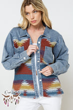 Load image into Gallery viewer, Nevada Denim Shacket - Rust

