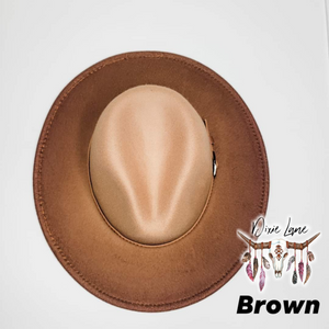 Ombre Panama Hat - Brown