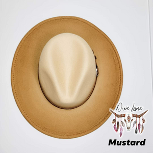 Ombre Panama Hat - Mustard